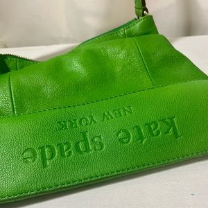 Kate Spade green leather handbag